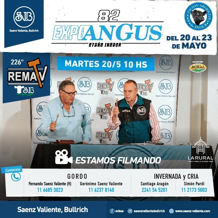Imagen de Saenz Valiente, Bullrich y Cia. "82º Expo Angus"